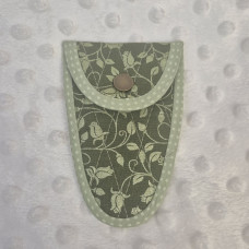 Чохол для ножиць Hand Made з бавовни з принтом Вінтажний оливковий