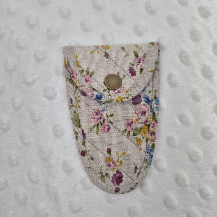 Чохол для ножиць Hand Made з бавовни з квітковим принтом