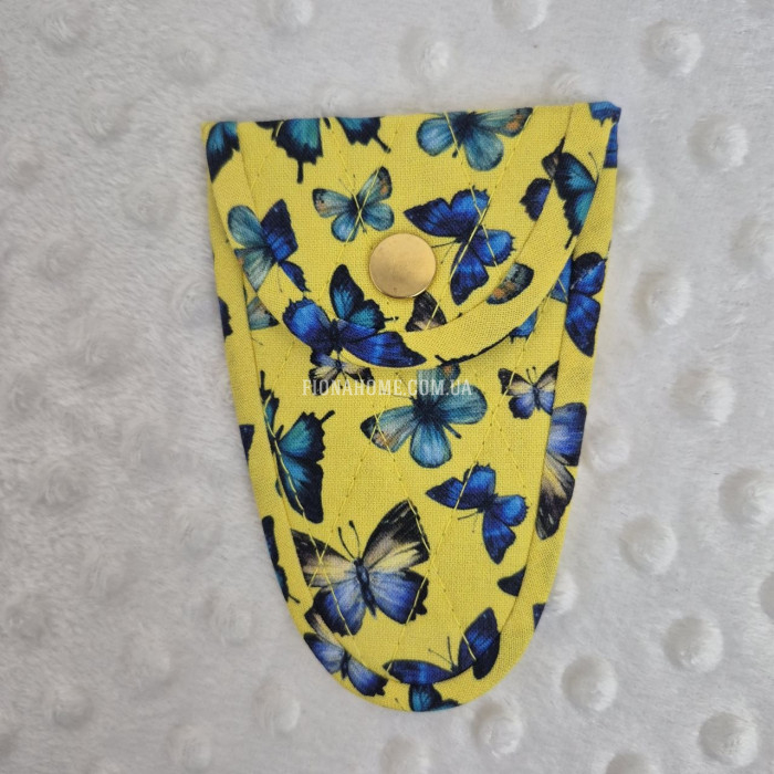 Чохол для ножиць Hand Made з бавовни з принтом метелики