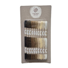 Набір ниток для вишивання Alison & Mae Embroidery Yarn Set 10 кольорів × 10 м