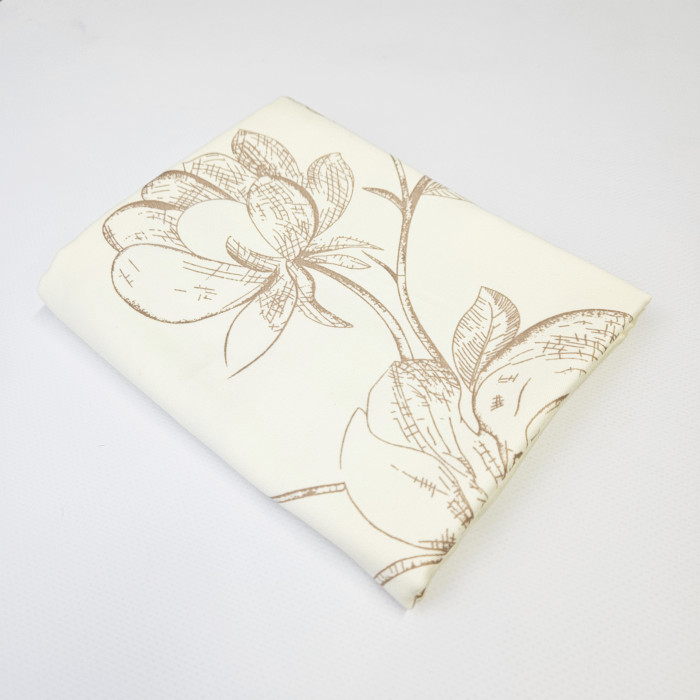 Наволочка 50×70 см Квіти на бежевому