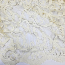 Ниткові штори жаккардові з провісами білі 300×300 см