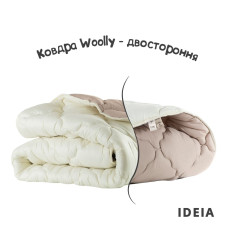 Ковдра WOOLLY двостороння, вовняна 140*210 см